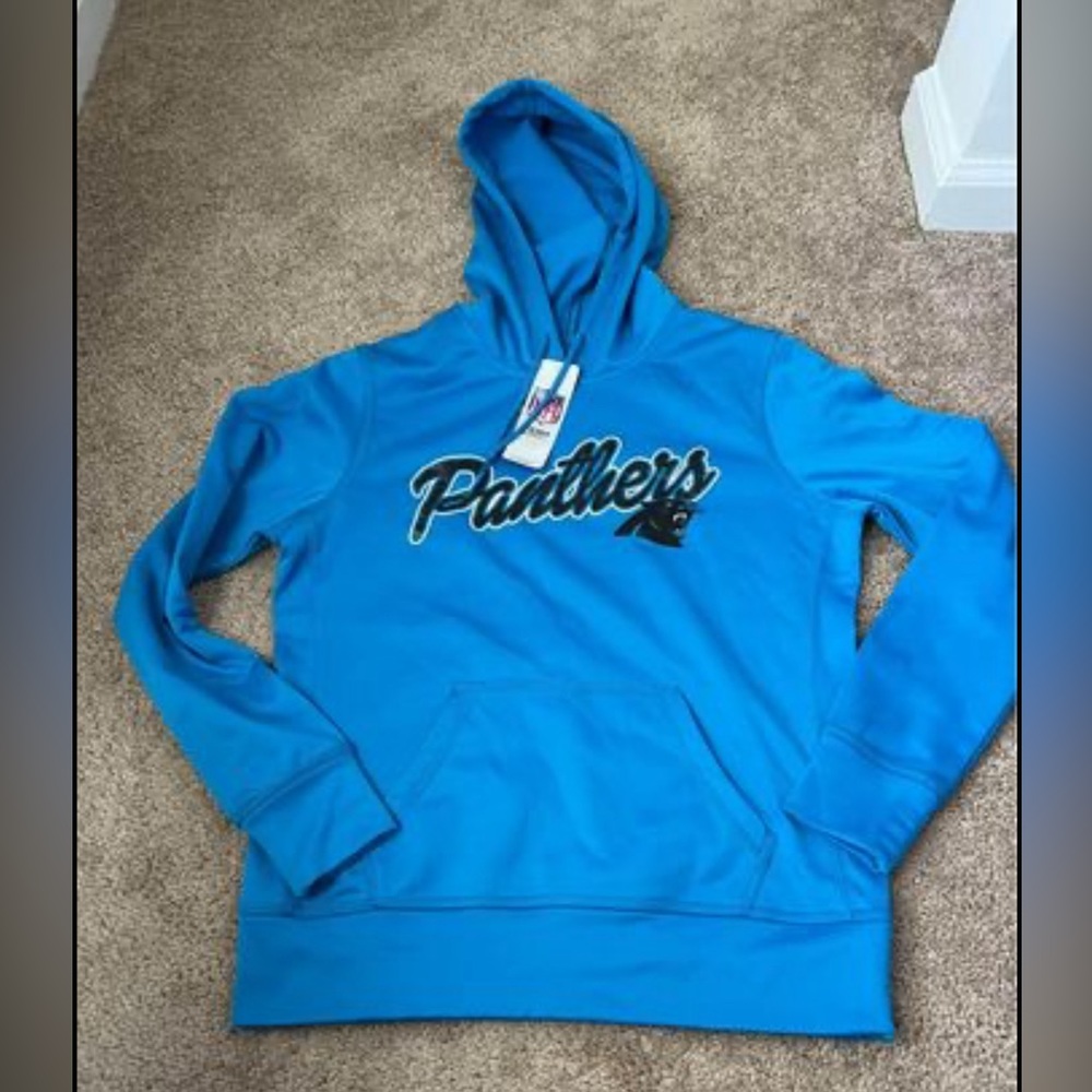 Womens Carolina Panthers blue hoodie size small new